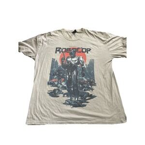 Robocop T Shirt Mens 2XL Gray Graphic Tee Loot Crate Sci Fi Movie